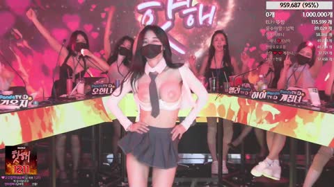 【韩国BJ】韩国群女艳舞趴体直播
